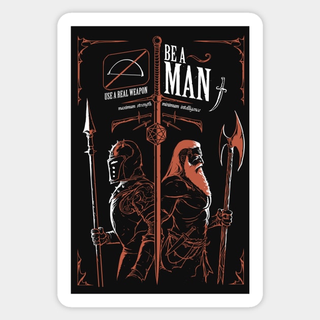 BE A MAN Sticker by Bríg